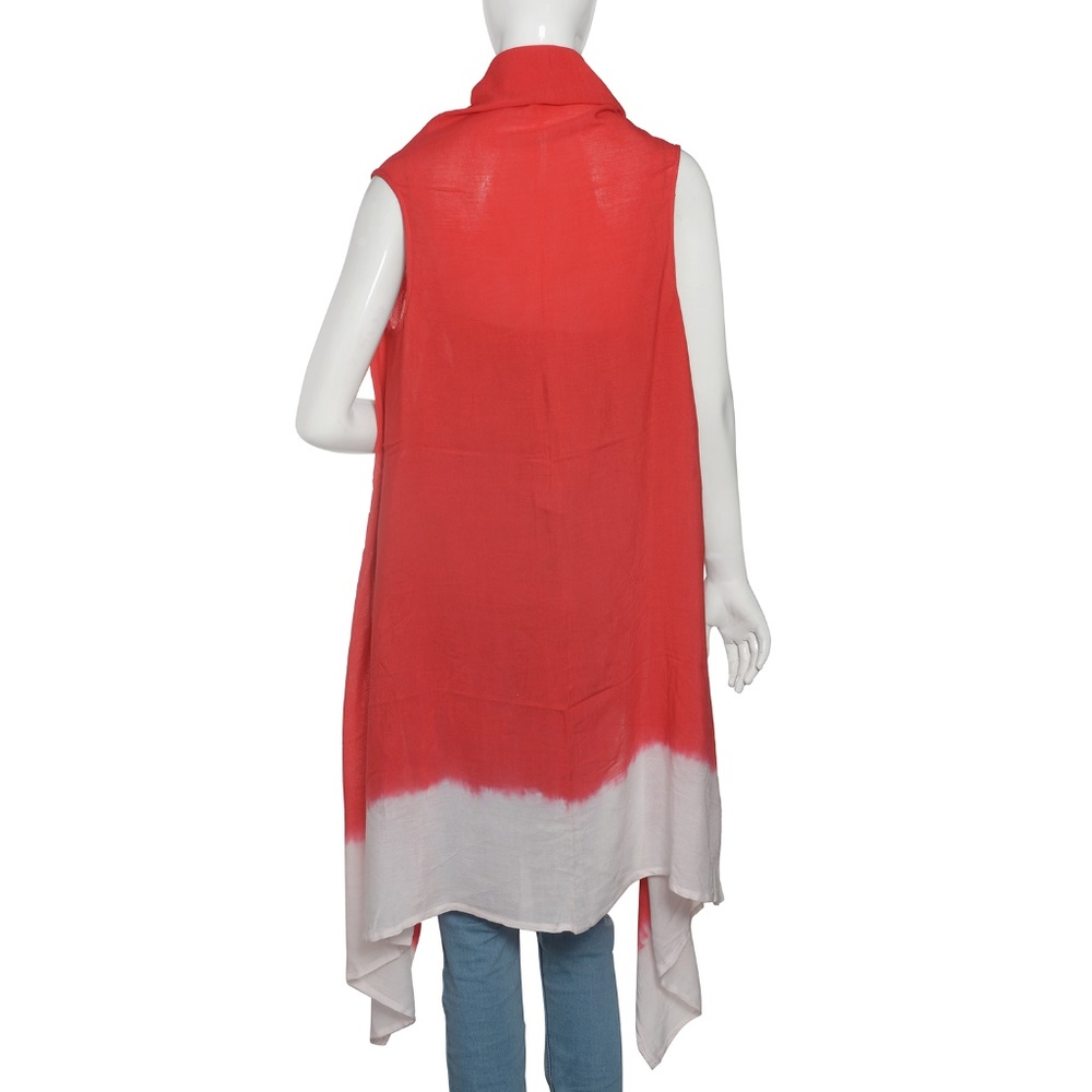 Red Tie & Dye Shrug  100% Viscose) - Picture 2 of 4